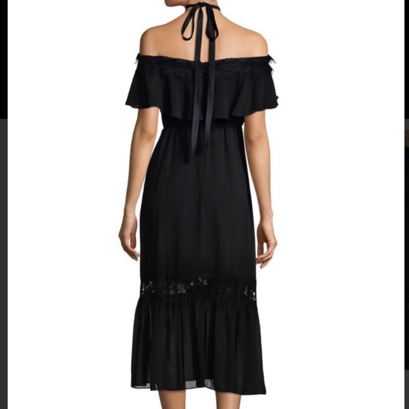 LIKE NEW Nanette Lepore Halter Cold Shoulder Dress - Picture 6 of 7